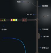 交通信号灯路灯合杆共杆定制生产
